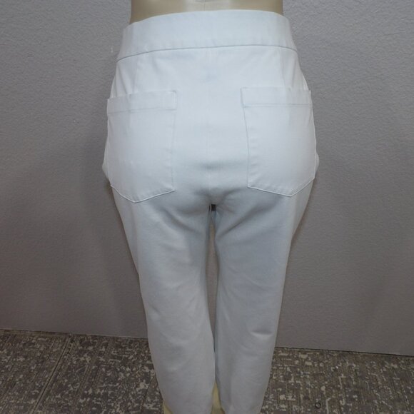 SPANX White Ankle Cropped Pants - Picture 6 of 10